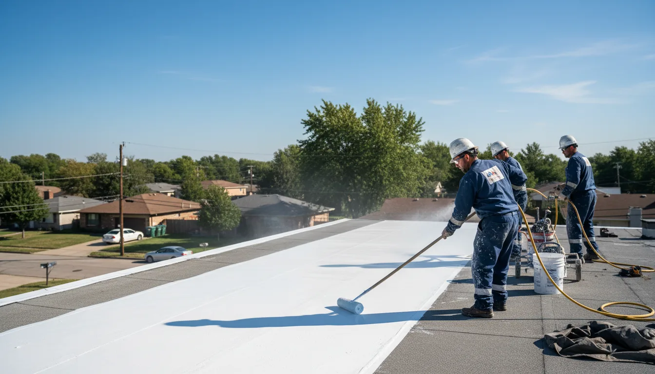 Commercial roof coating in Sulphur, OK near me